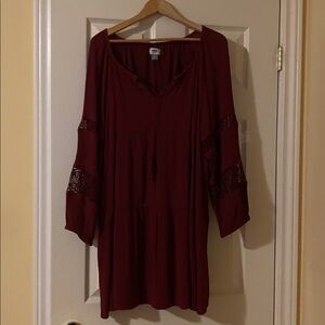 Old Navy Burgundy Mini Dress